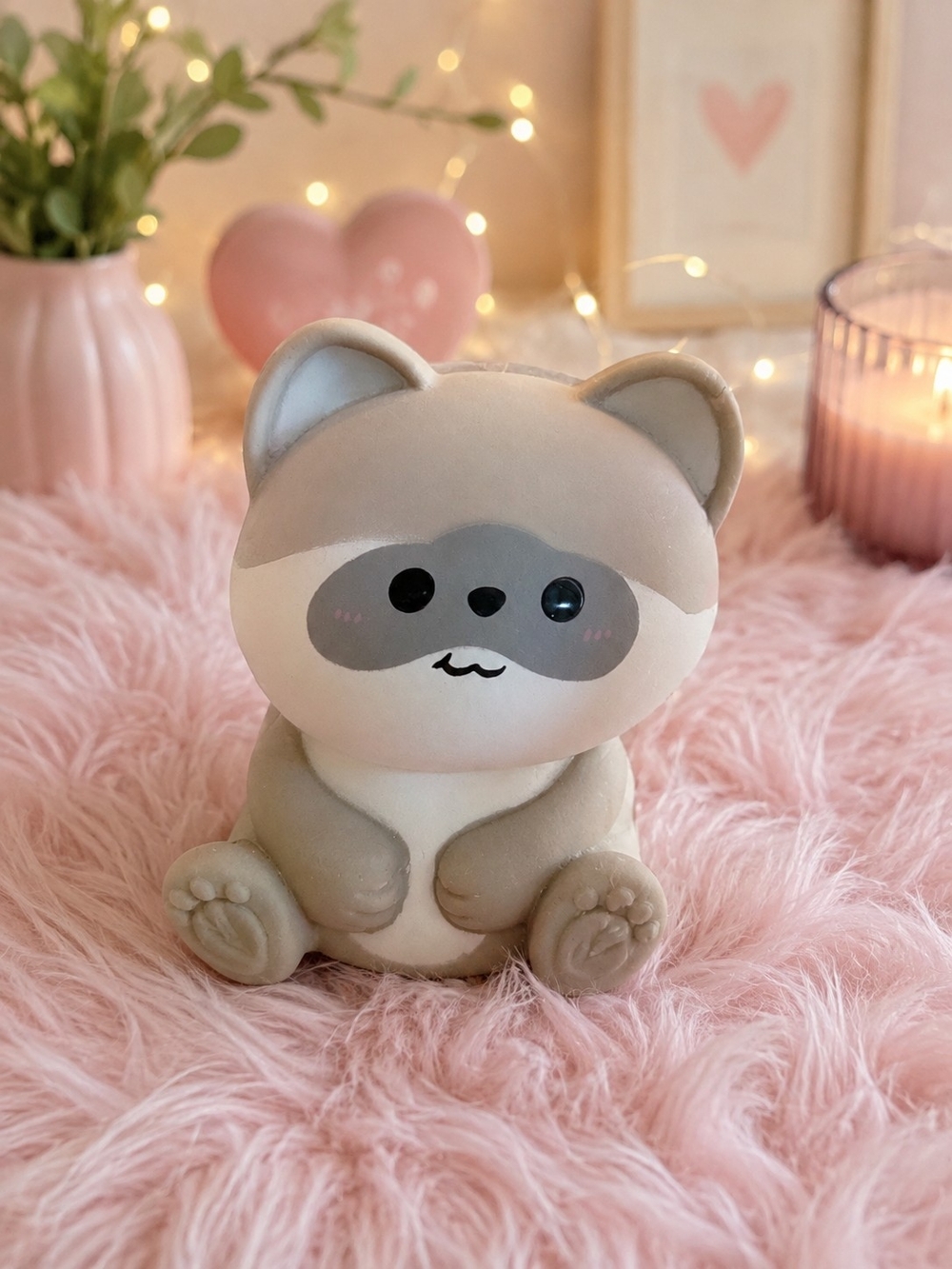 Cute Gray Raccoon Squishy